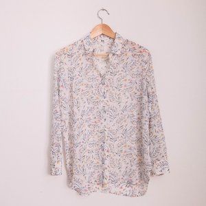 2/$30 * Chiffron printed long sleeve blouse